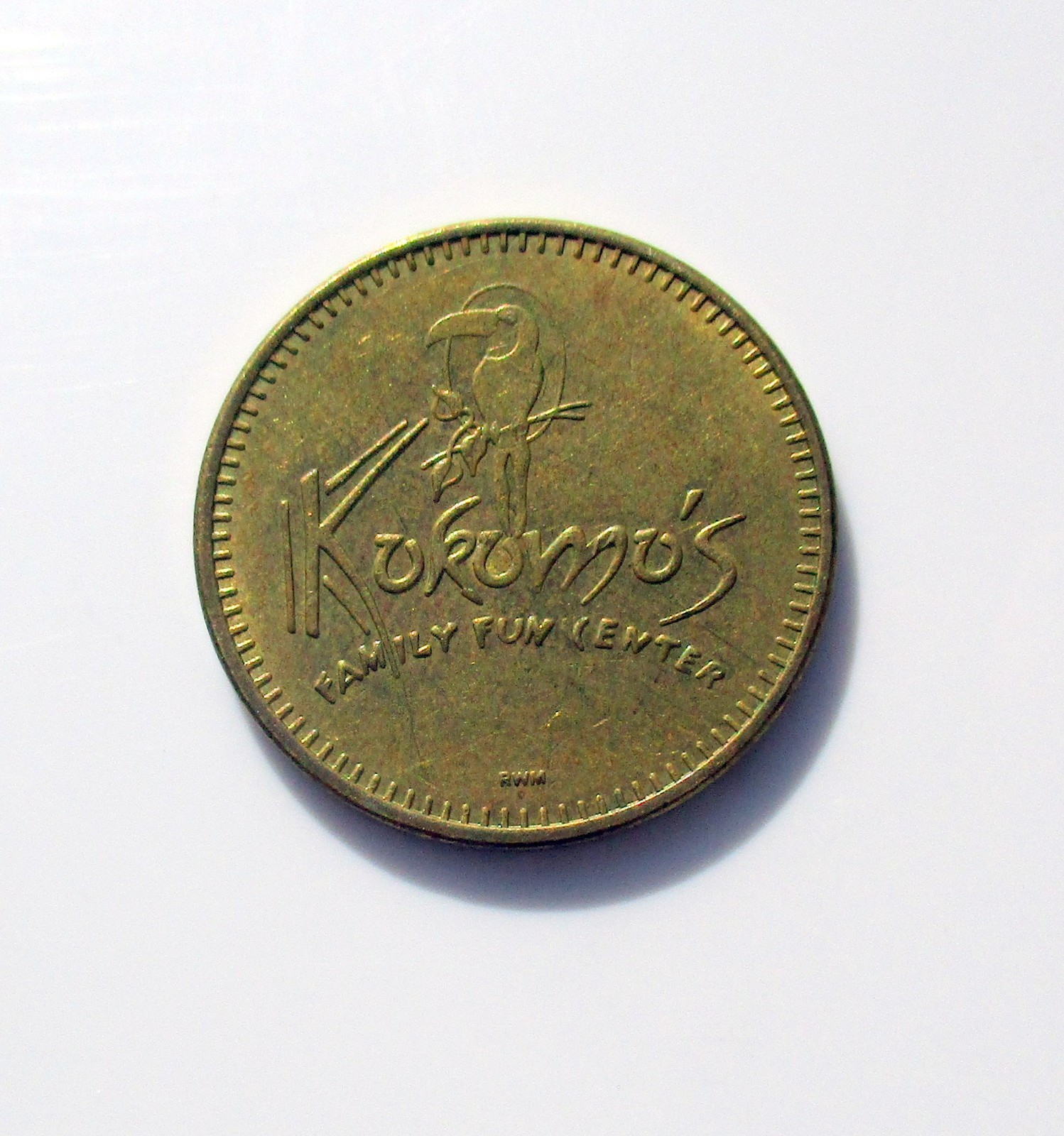 Kokomo's Family Fun Center ~ Brass Gaming Token Saginaw, Michigan ~ No Date