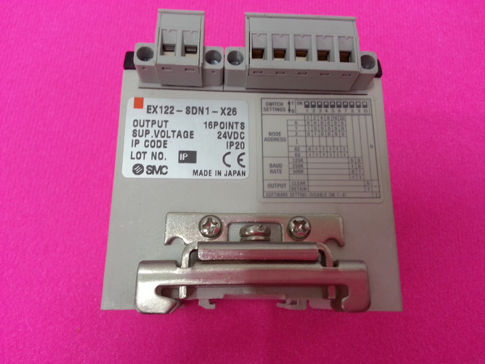 SMC EX122-SDN1-X26 DEVICEENET SERIAL UNIT,USED