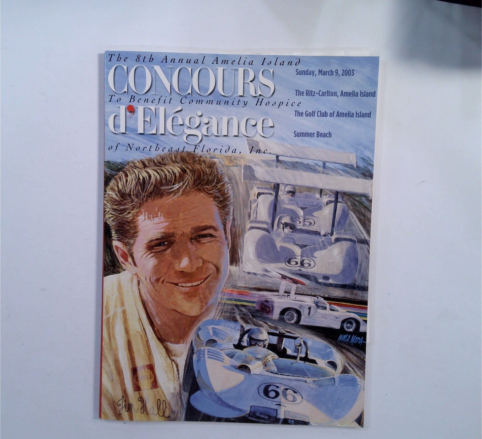 Amelia Island Concours d'Elegance March 2003 Program Vintage Race Cars