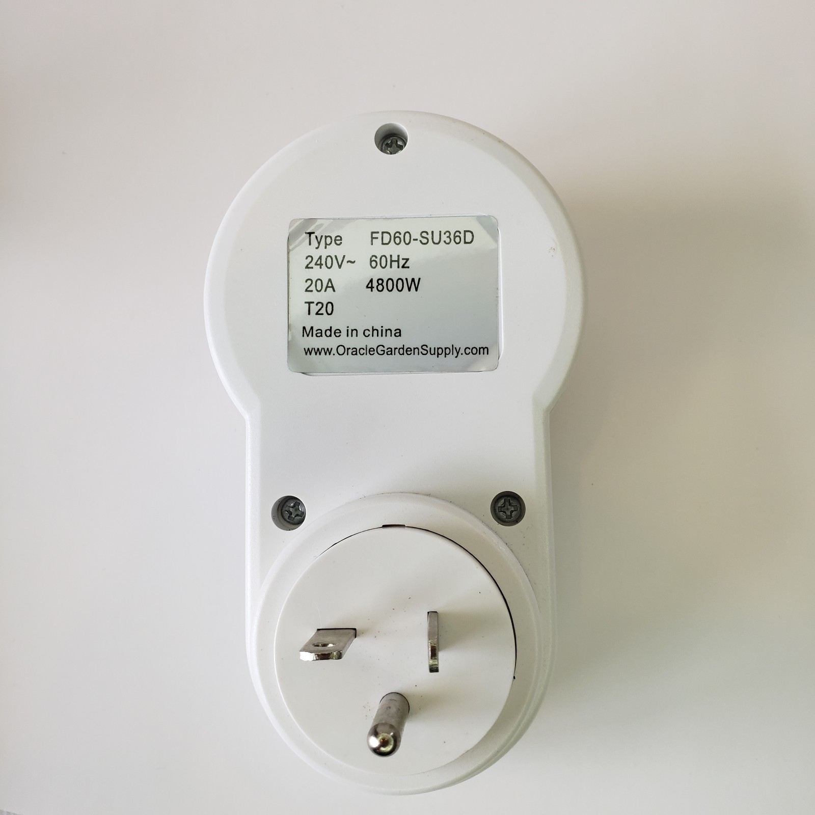 7 Day Digital Programmable Timer 240V Grounded Heavy Duty Hydroponics FD60-SU36D