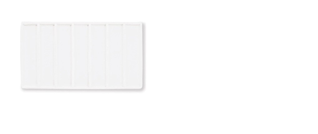5 White 7 Compartment Bracelet Display Tray Inserts