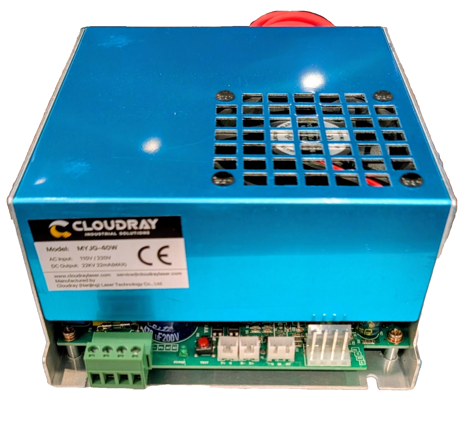 CloudRay 40W CO2 Laser Power Supply for Laser Engraver Cutter Machine 220V/110V