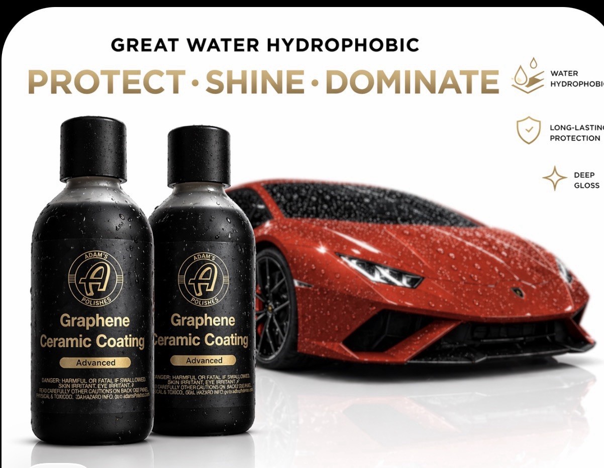 ( TWO BOTTLES) Adams Advanced Graphene Ceramic Coating, Two 60ML Bottles