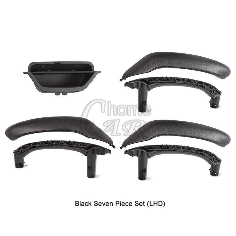 7pc Black Car Door Armrest Handle Inner Trim For BMW X3 F25 X4F26 51417250307LHD