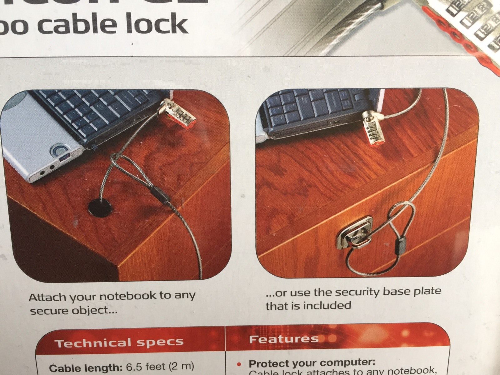 BRAND NEW Targus DEFCON CL Combo Cable Lock PA41OU Notebook Computer Security