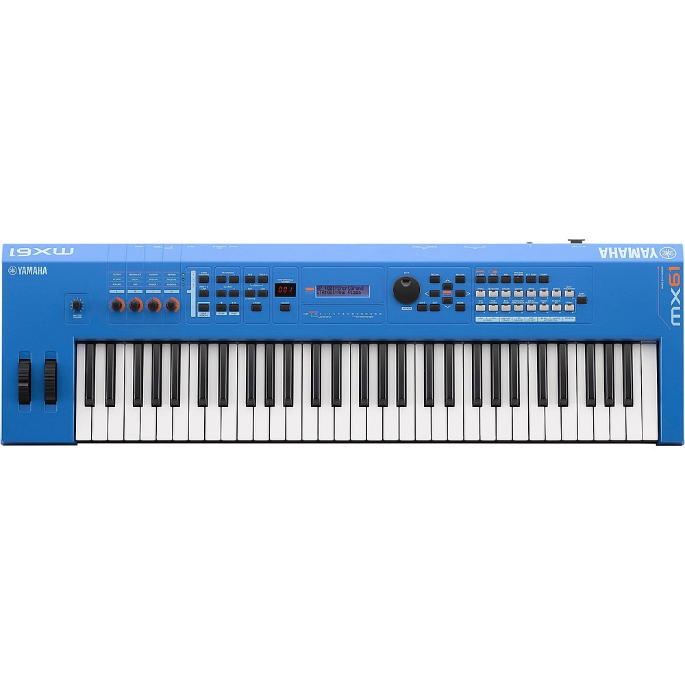Yamaha MX61 61Key Music Production Synthesizer Electric Blue