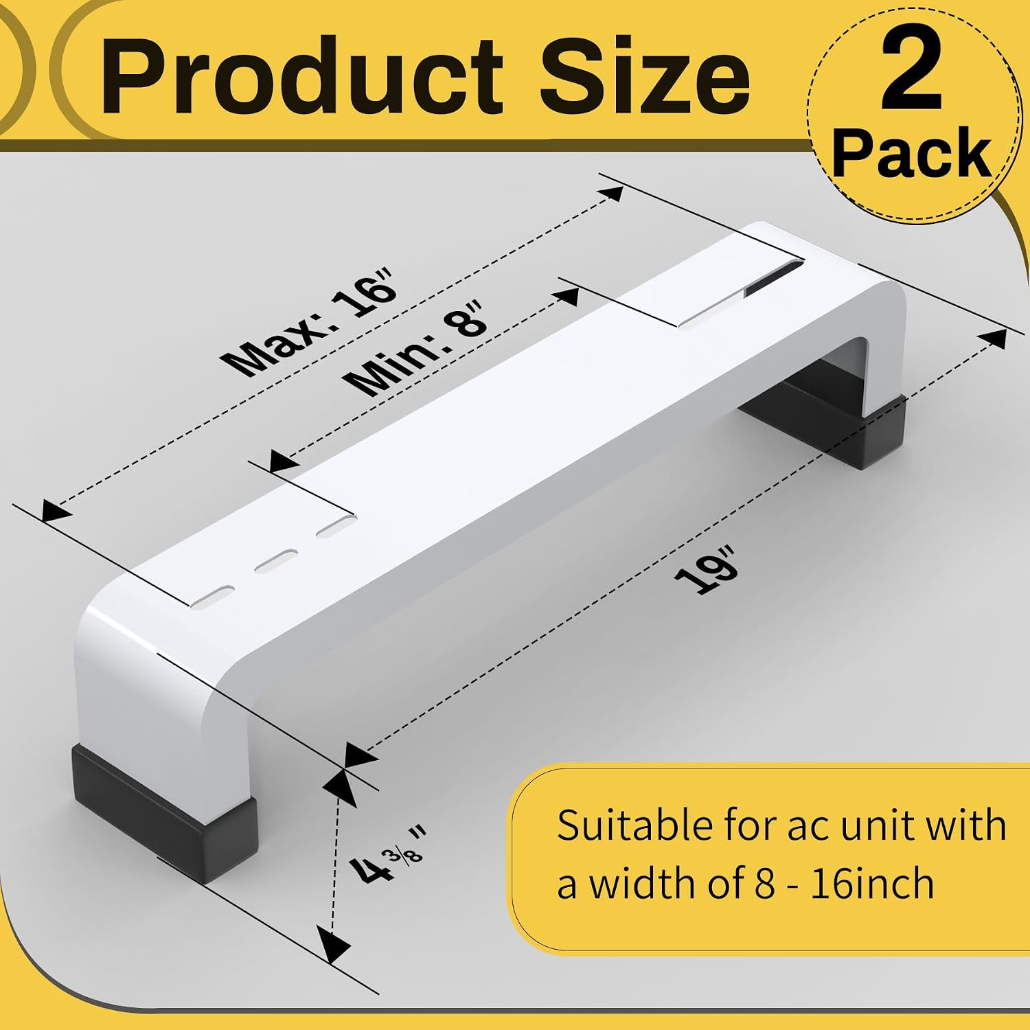 Mini Split Ground Stand,Heavy Duty Adjustable Mini Split Stand Condenser Stand f