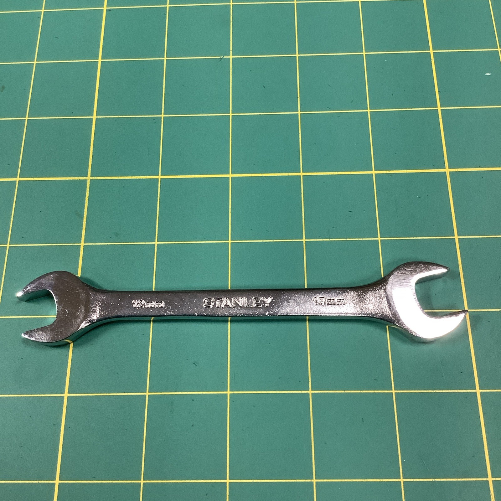 Vtg. Stanley USA 12mm By 13mm Open End Wrench 86-823 Clean Excellent