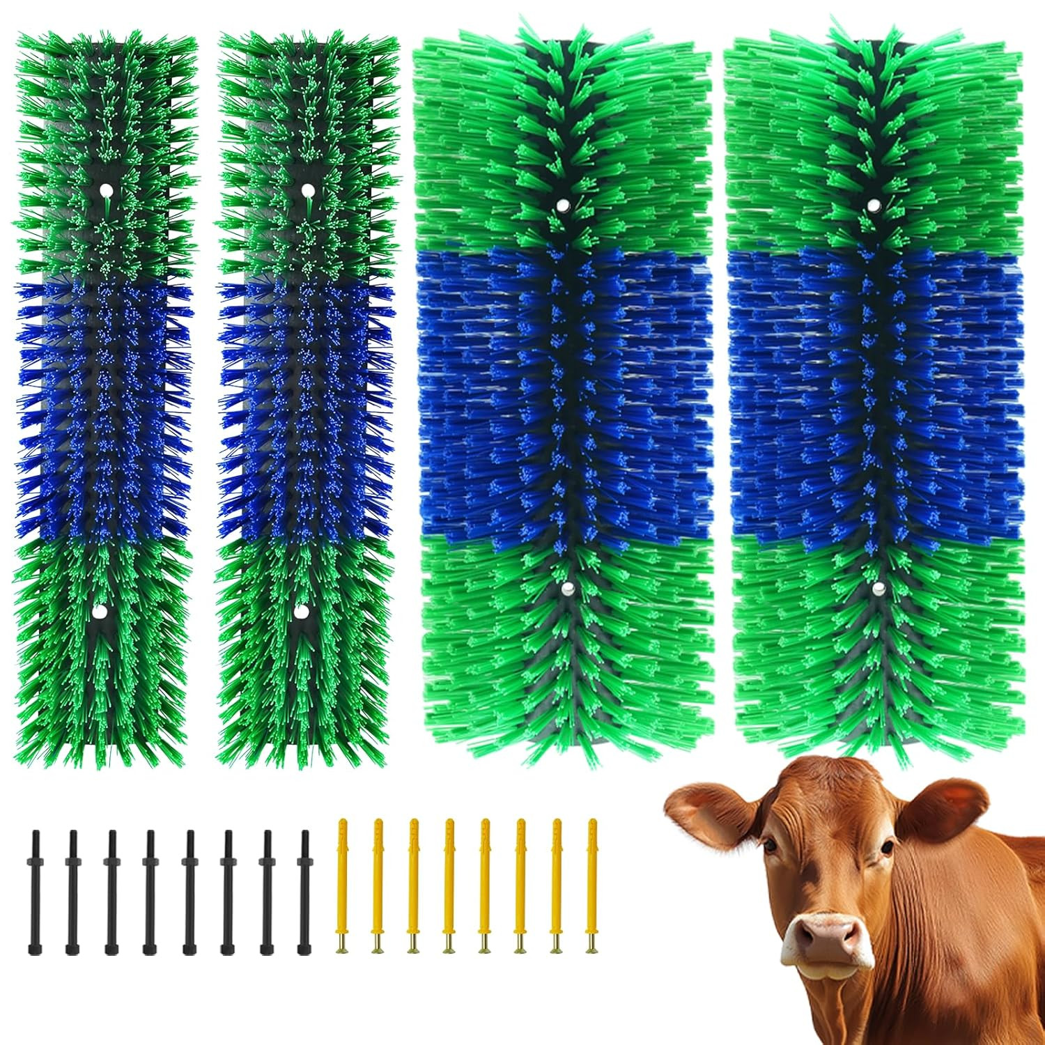 4PCS Livestock Scratching Brush Goat Scratching Tool Post Massage Grooming Brush