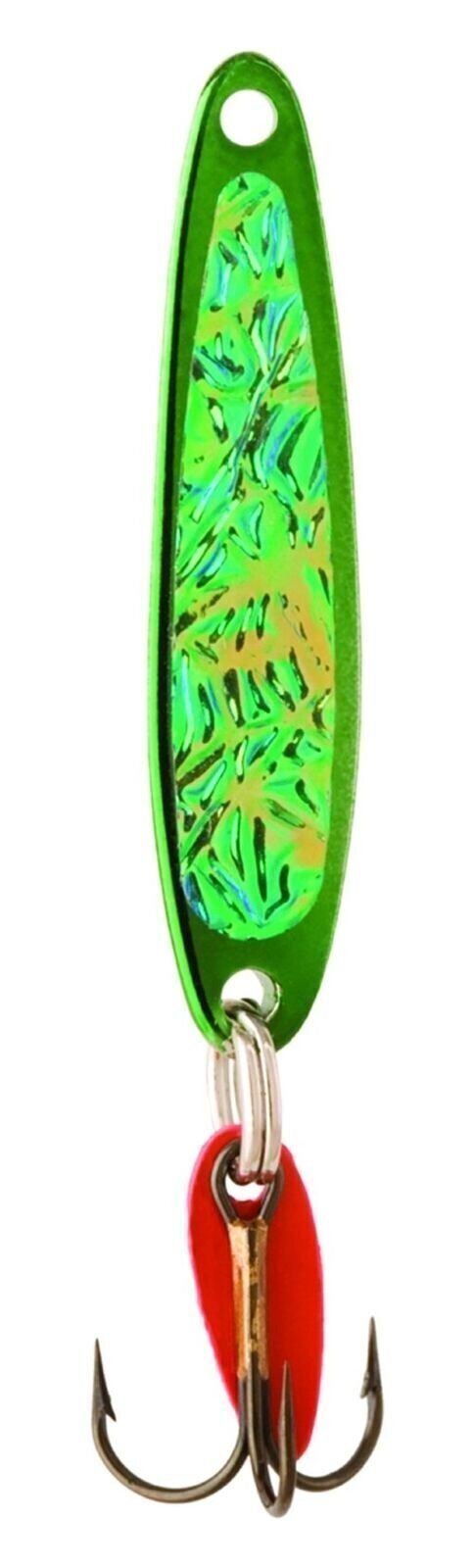 Bay De Noc 3GREEN 1-1/2-Inch Swedish Pimple Jig, 1/5-Ounce, Crushed Ice/Green