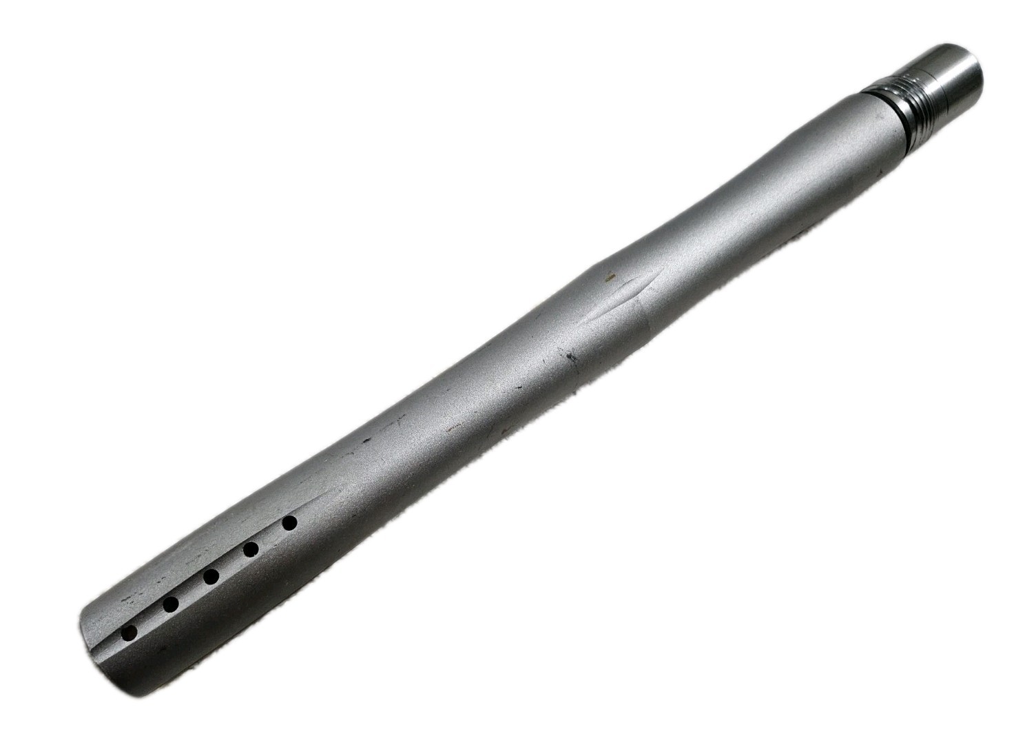 9.5 inch Gray Ported Spyder thread Paintball Gun Beveled Barrel Free Shipping