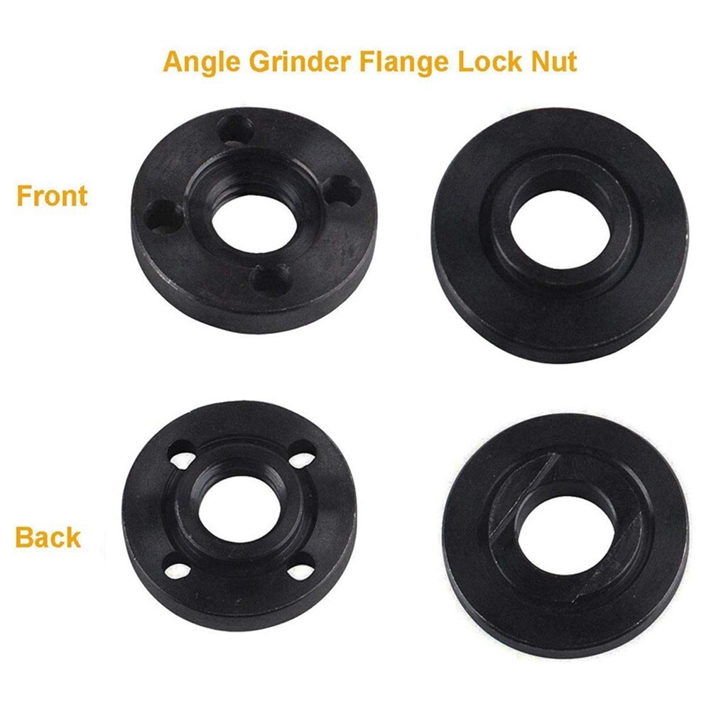 2pcs M16 Thread Replacement Angle Grinder Inner Outer Flange Nut Kit Tools