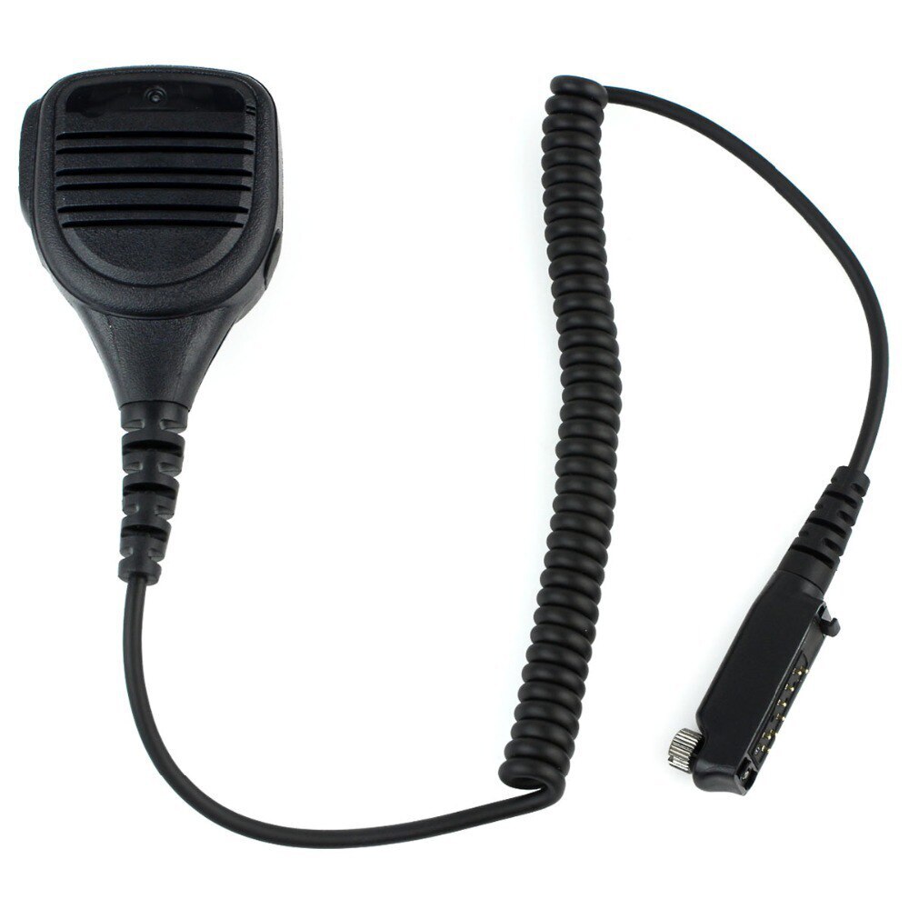 Black PTT Handheld shoulder Waterproof IP54 Speaker MIC For Radio Sepura STP8000