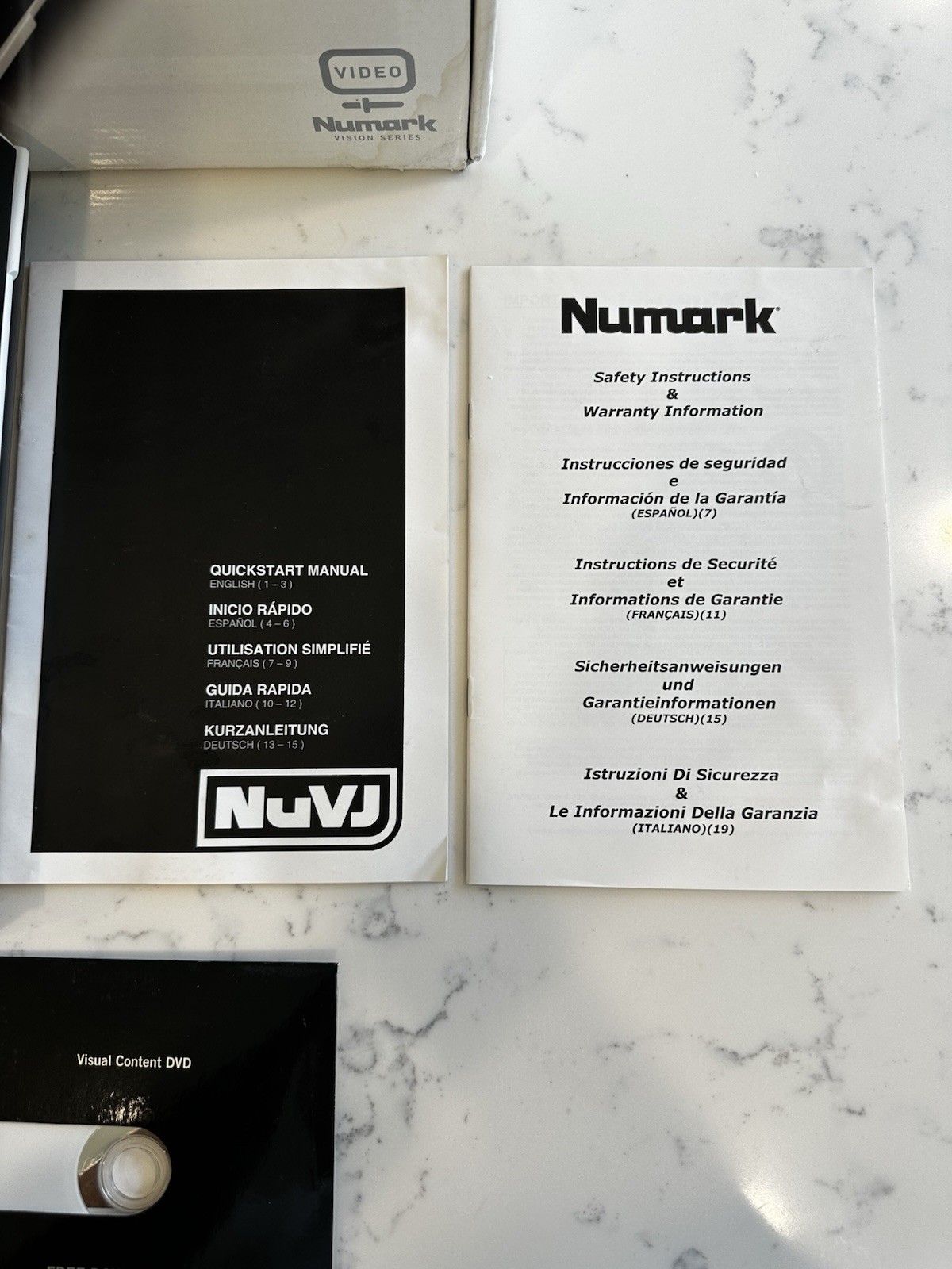 Numark NUVJ Arkaos Video Mixer Controller- Includes Instructions and Software