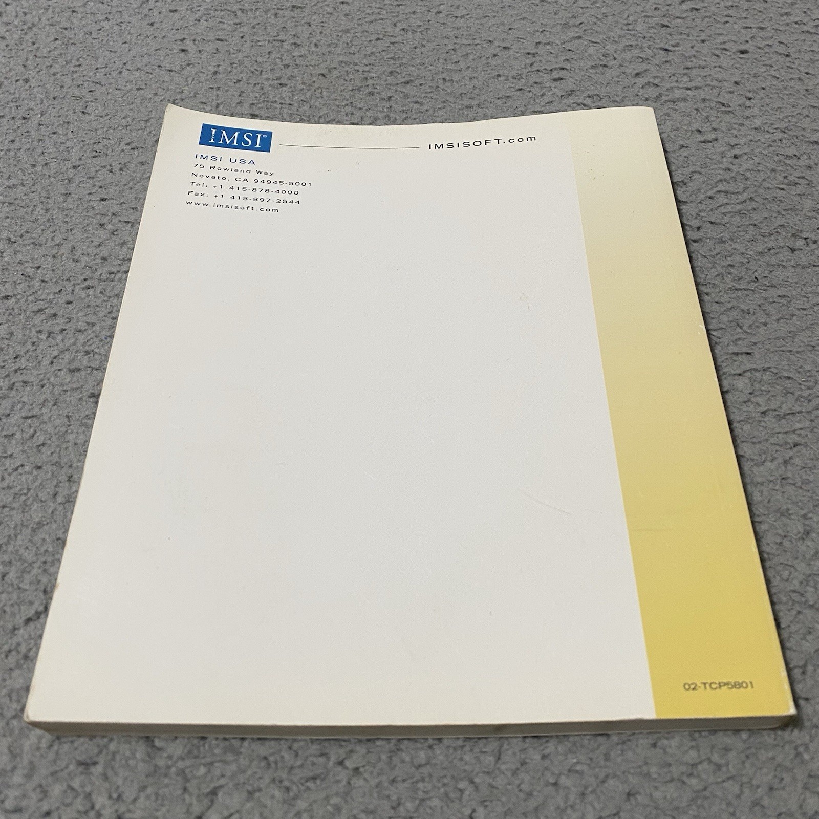 TurboCAD Version 8 User Guide Reference Manual IMSI Design CAD