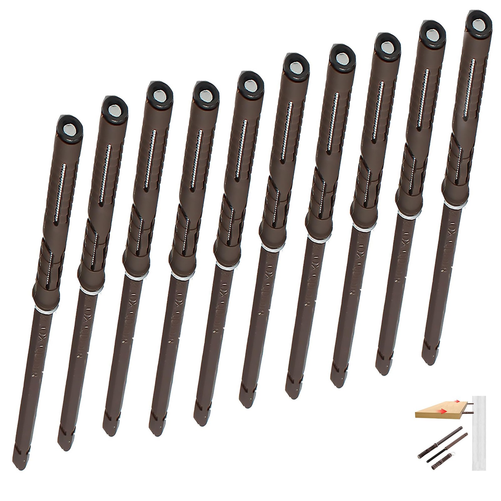 10 PCS Floating Shelf Brackets Heavy Duty Wood Invisible Blind Support 120LBS