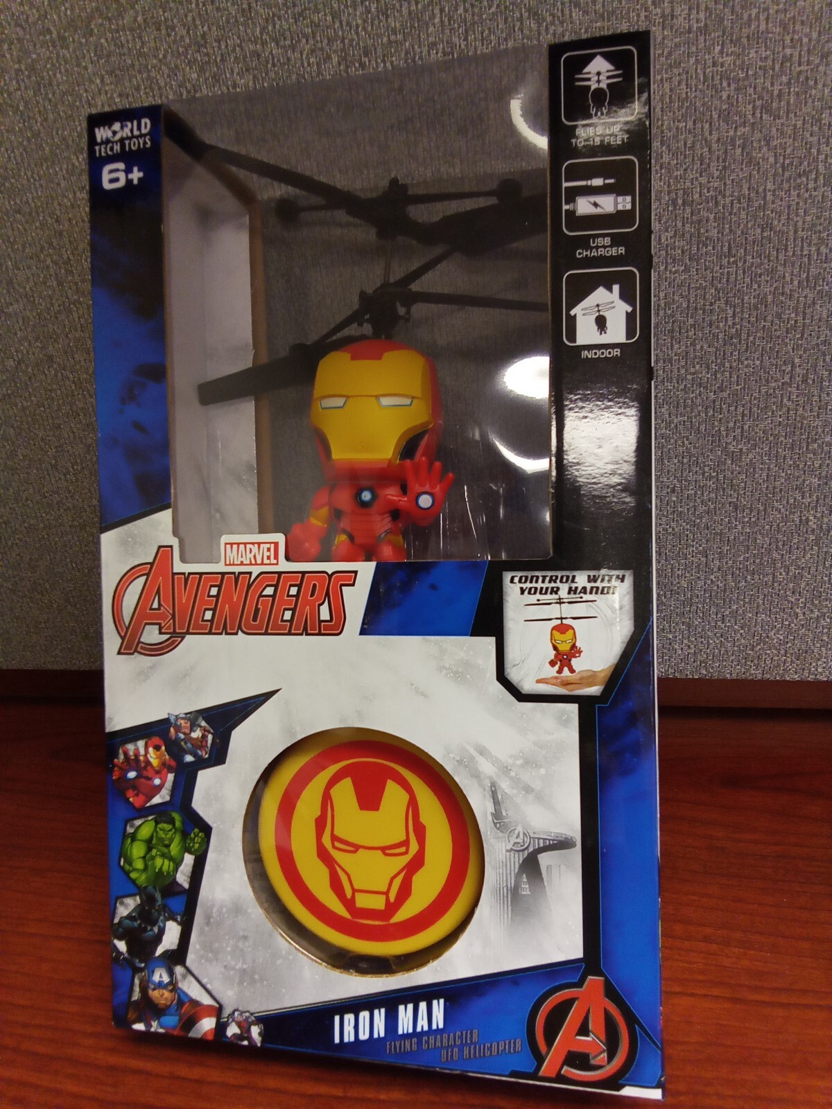 WorldTech 33243 Marvel Iron Man Flying UFO Ball (Full Body) New