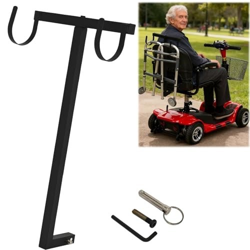 Universal Walker Holder for Mobility Scooters - Heavy Duty, Lightweight, Easy In