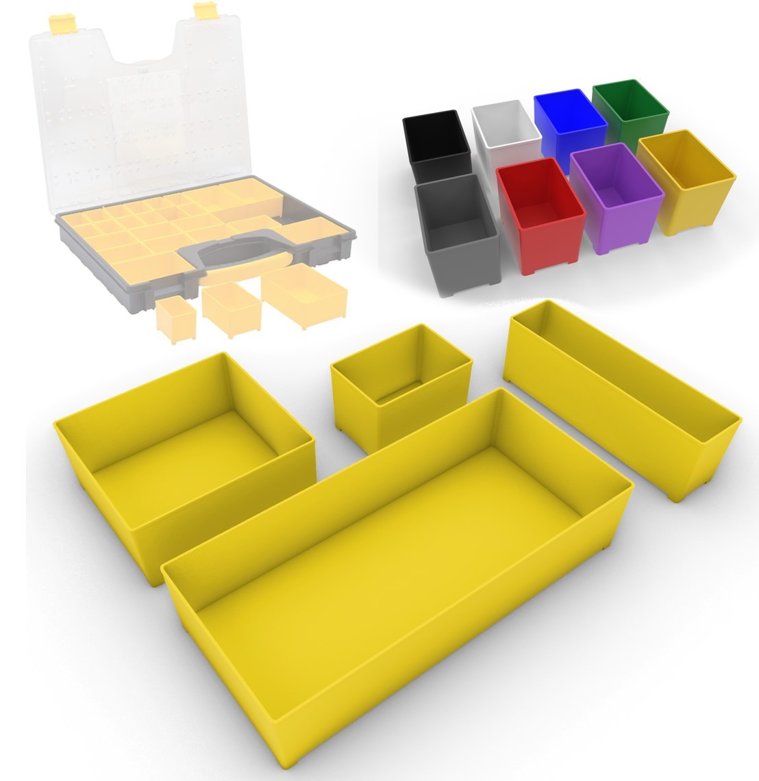 Custom Bins for Stanley Professional Organizer - (Made to Order)