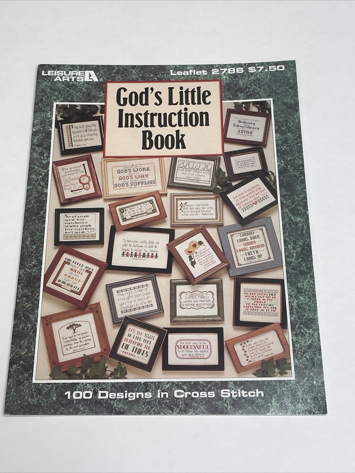 Leisure Arts God's Little Instruction Book 100 Designs Cross Stitch Pattern 2786