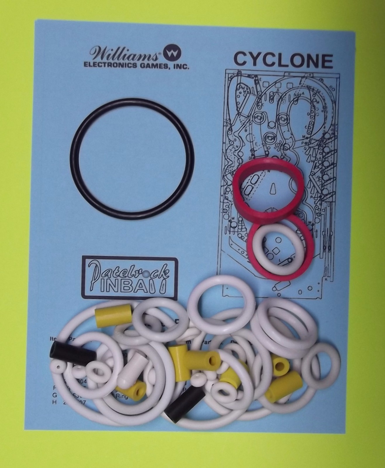 1988 Williams Cyclone Pinball Machine Maintenance Tune Up Kit