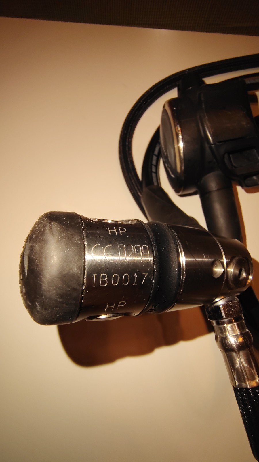 Atomic Aquatics T2x titanium Scuba regulator, first and second stage.