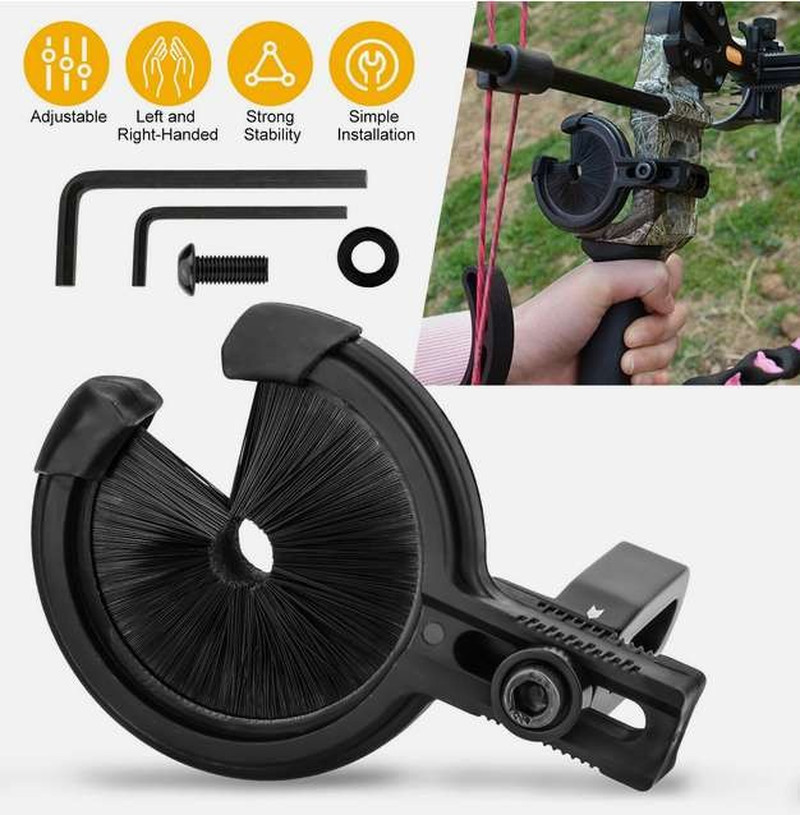 Adjustable Archery Brush Arrow Rest Left Right Hand Compound Recurve Bow Hunting
