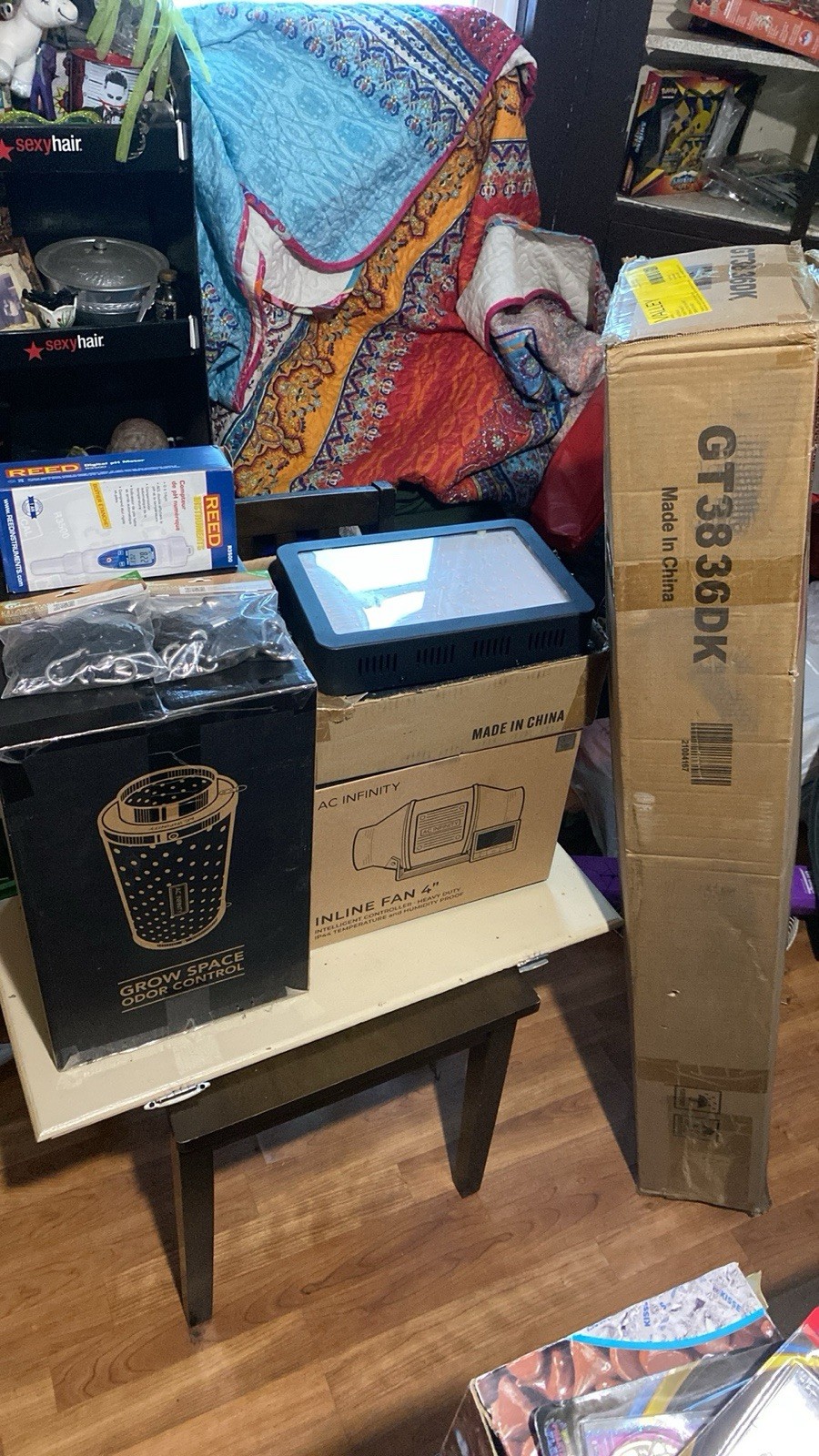 Complete Grow Set Up Indoor Tent with 2xLED’s Grow Filter, In-line fan, ph meter