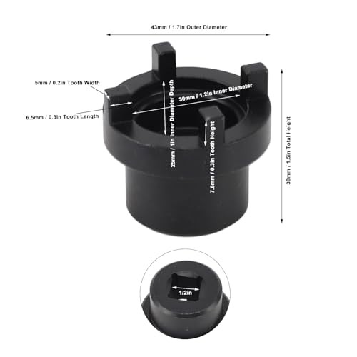 Swingarm Pivot Nut Tool 0994014940 - Remove Lock Nut Tool Replacement