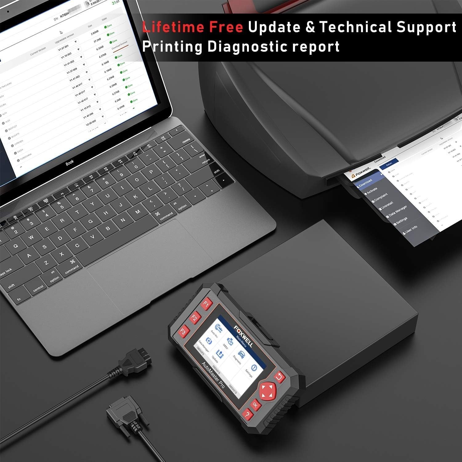 BLCKTEC 460T OBD2 Scanner Car Code Reader Engine ABS SRS Transmission Diagno...