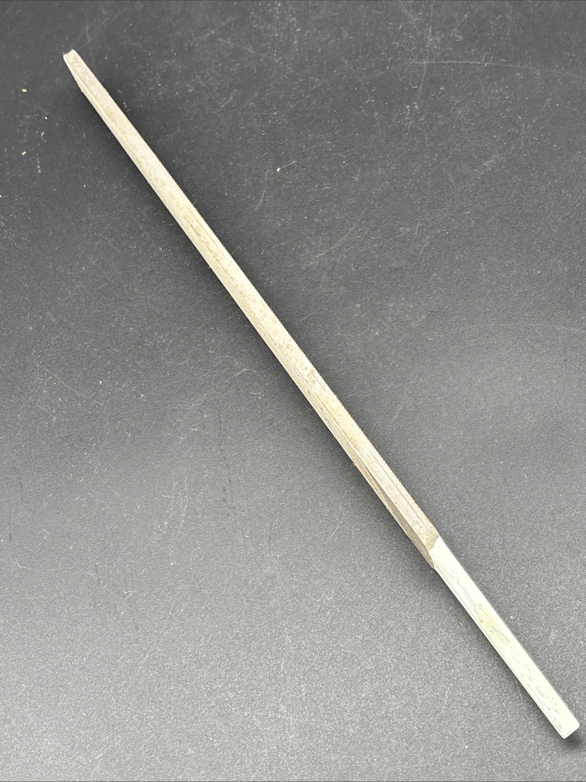 Heller NuCut Single Cut Long Flat Angle Lathe 10” File Unused With Horse Logo