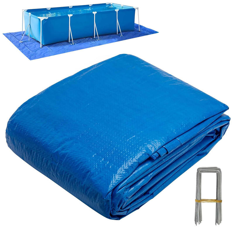 Codree 24 X 12 Ft Rectangular Pool Ground Cloths Waterproof Pe Swimming Pool