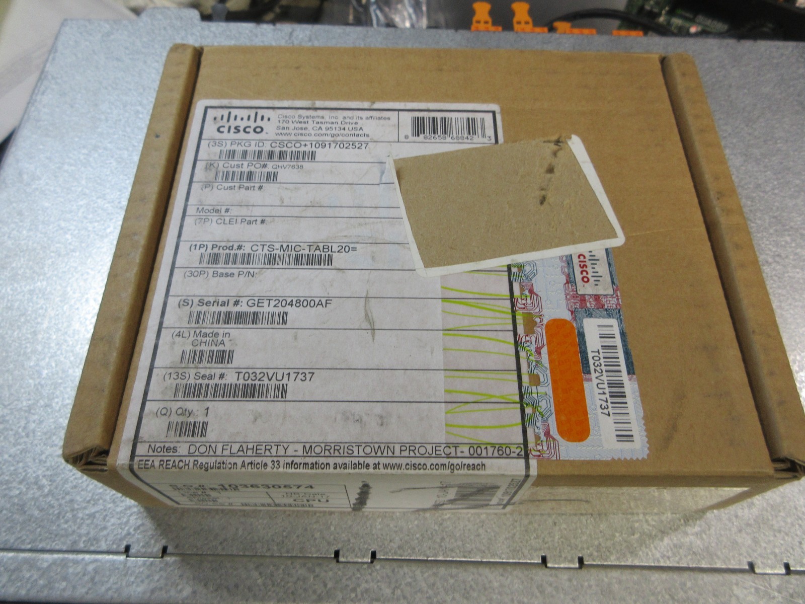 Cisco CTS-MIC-TABL20 Telepresence Table Microphone BRAND NEW IN BOX
