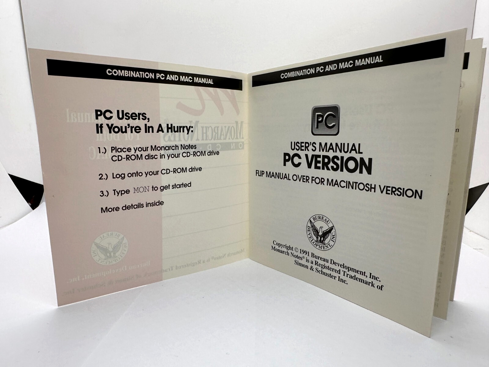 Monarch Notes on CD-Rom PC & MAC Computer Software Program - 1991