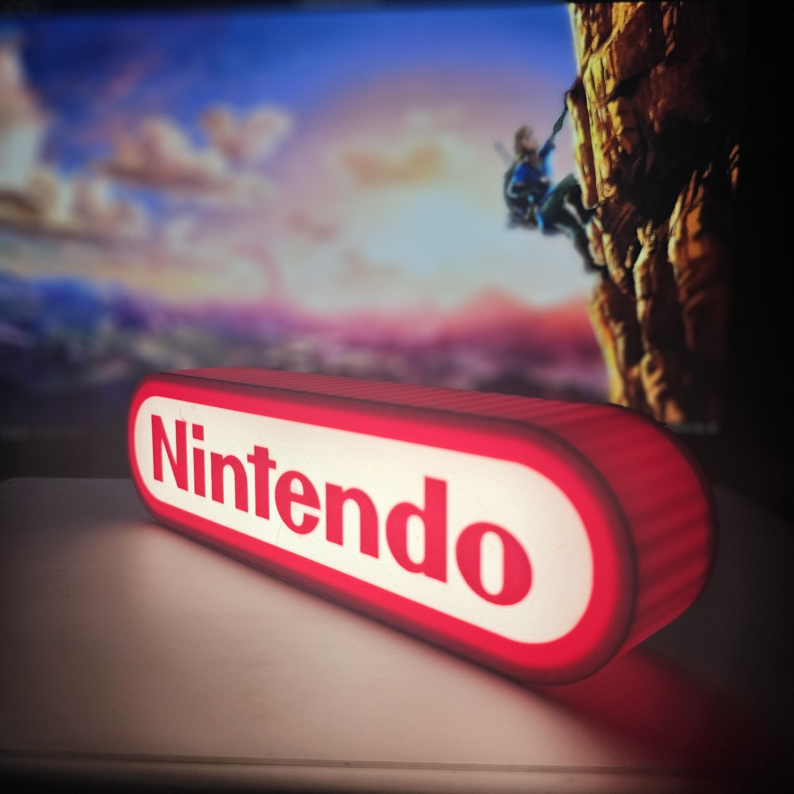 Nintendo 3d Printed Led Sign