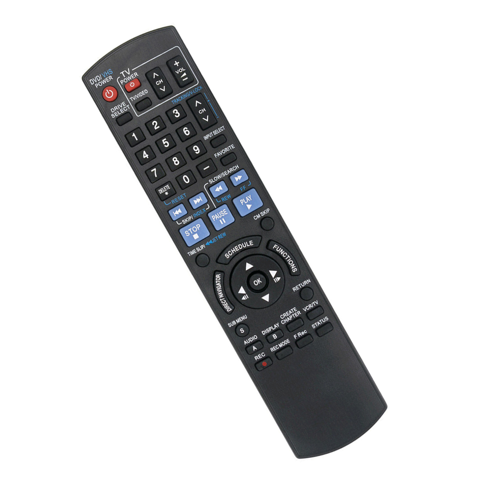 N2QAYB000197 Replace Remote Control for Panasonic DVD Player DMR-EZ37V DMREZ485D