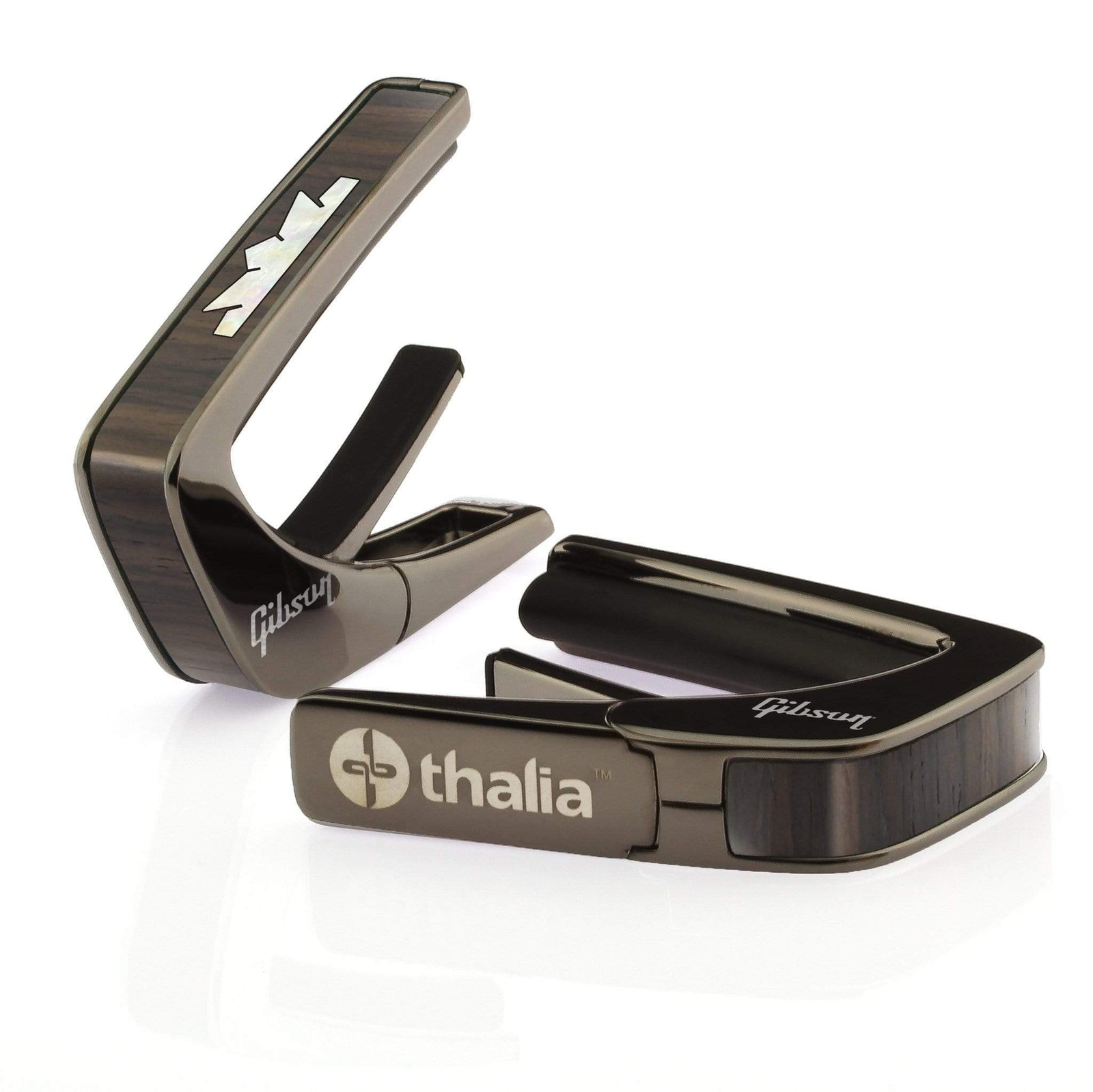 Thalia Guitar Capo - Gibson Crown Rosewood, Black Chrome, Officially Licensed