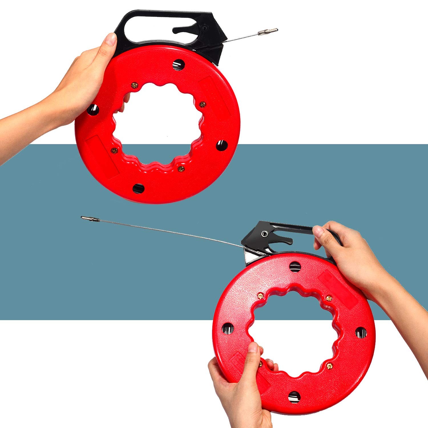 100 FT Fish Tape for Electric or Wire Puller Men Gift