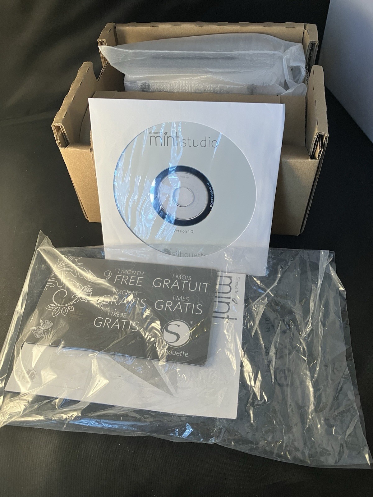Silhouette Mint Custom Stamp Maker COMPLETE Kit Box Ink Stamp Kits USB Power
