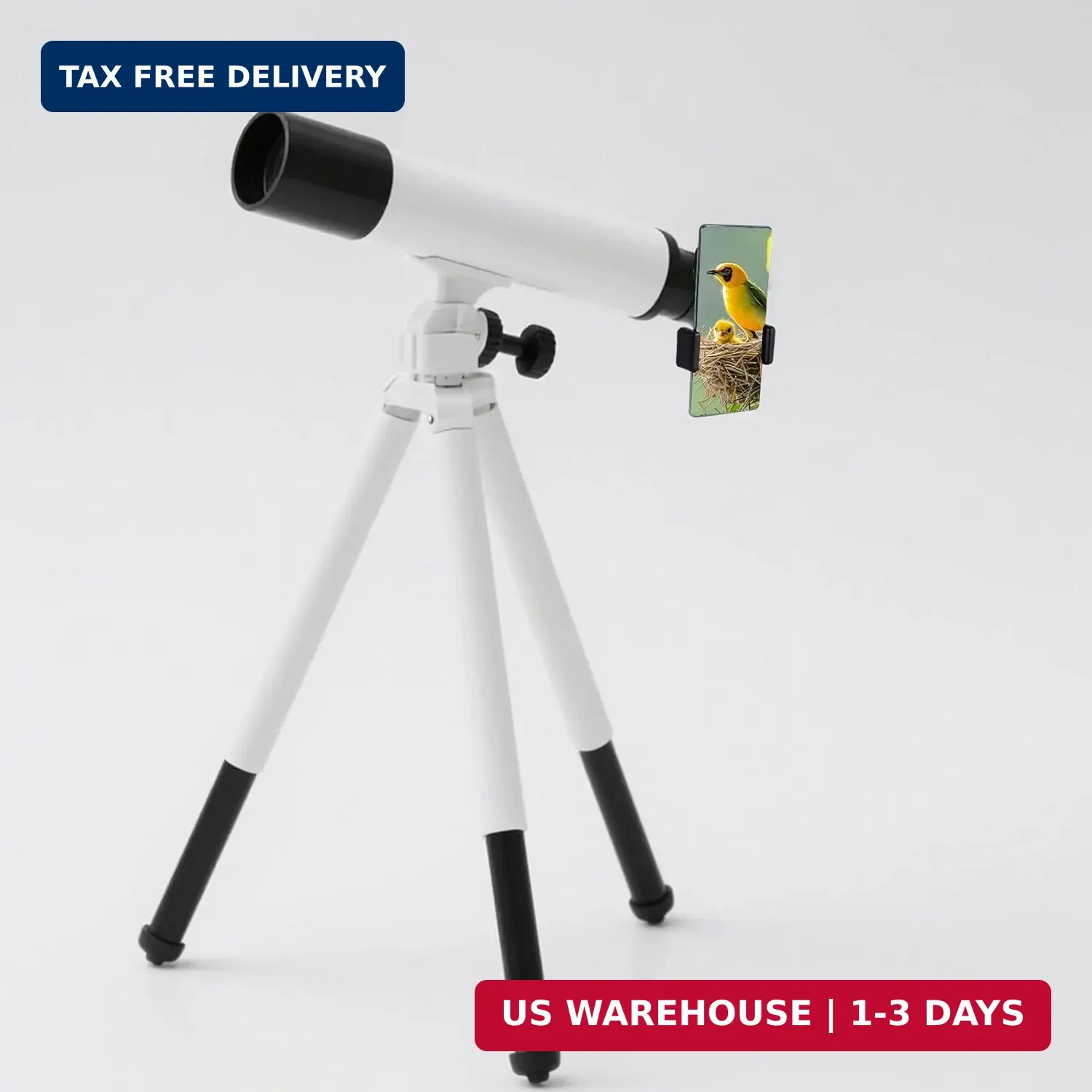 Universal Binocular Phone Adapter, 360°Rotatable Telescope Microscope Phone Moun