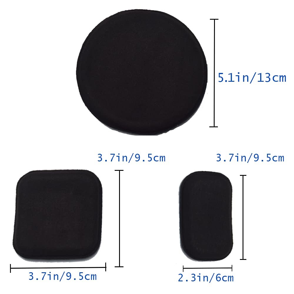 Universal Airsoft Motorcycle Helmet Foam Pads Padding Medium, Black