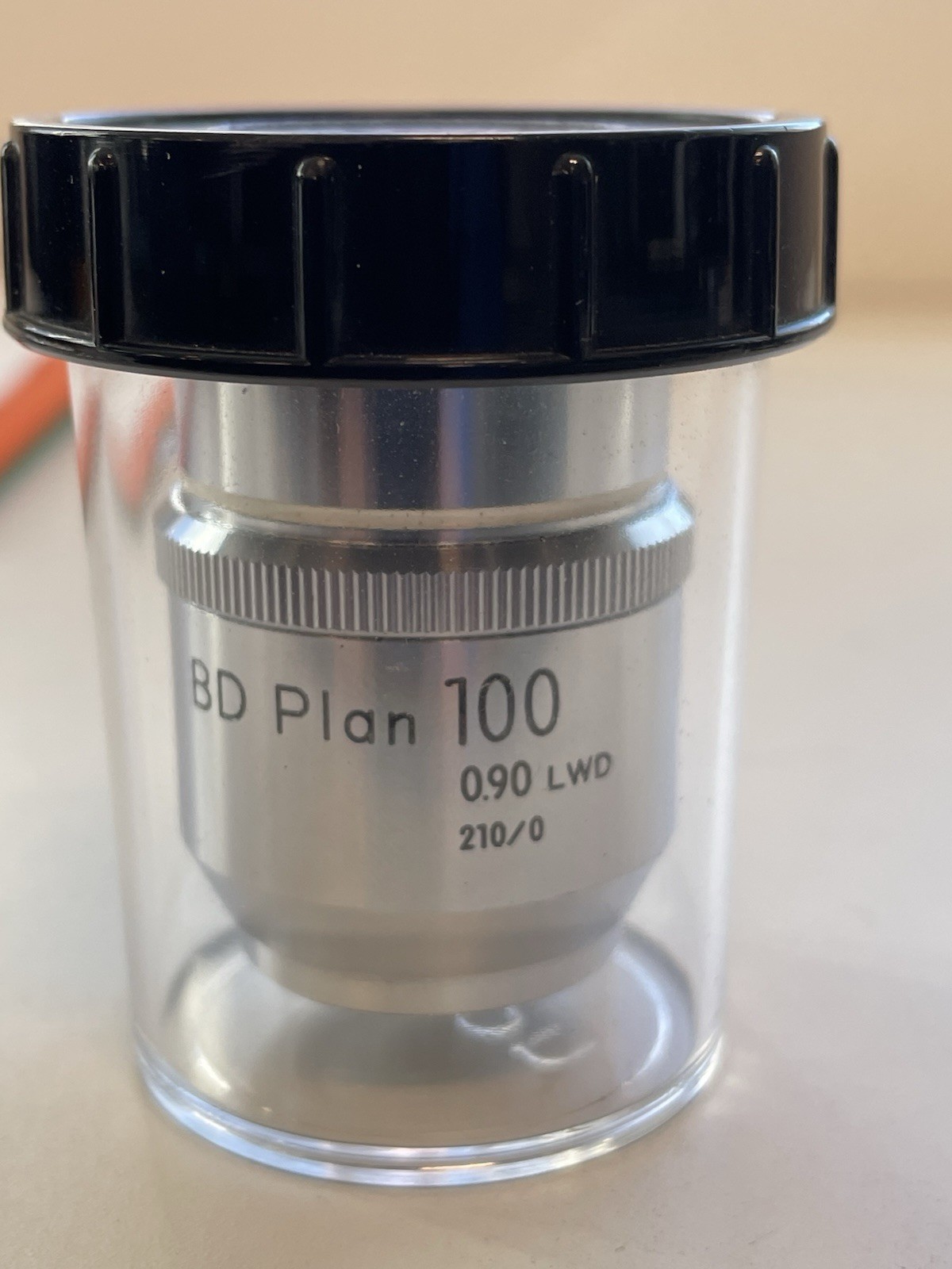 10793 NIKON 100X MICROSCOPE OBJECTIVE LENS M PLAN 100 / 0.90 DRY 210/0