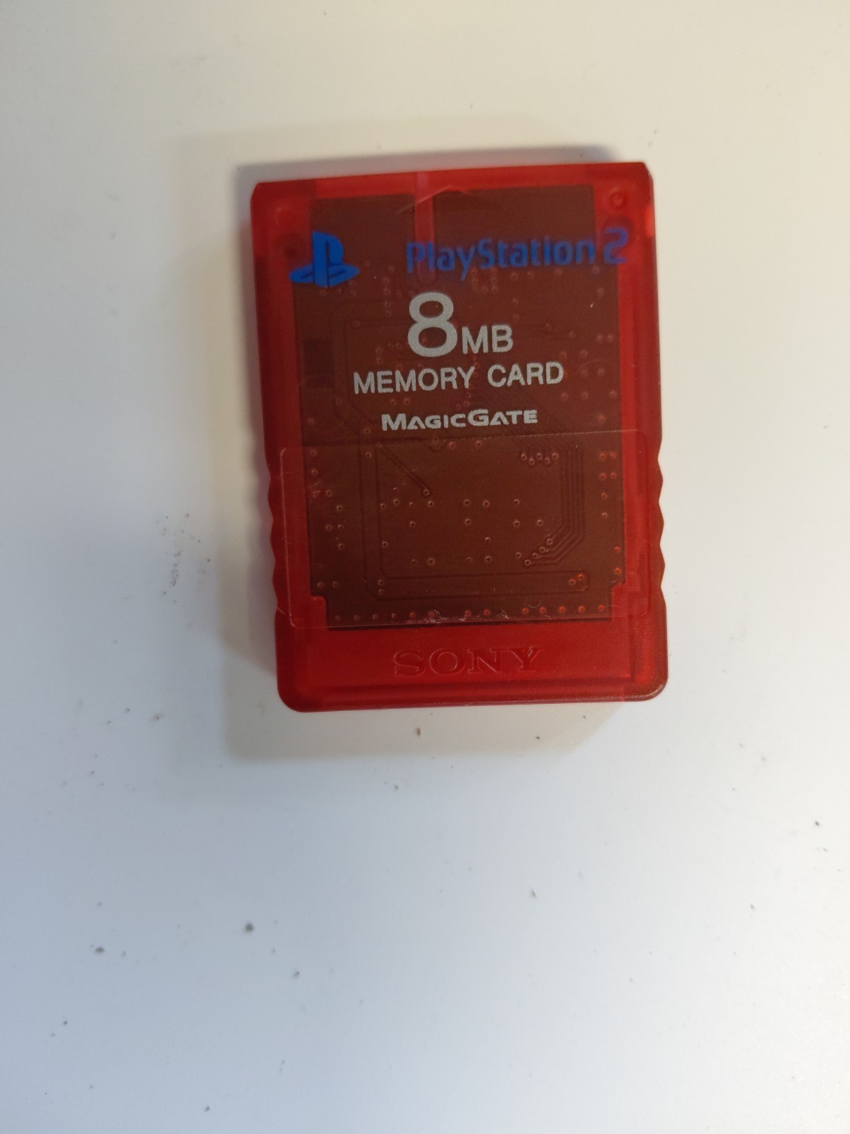 Sony Playstation 2 PS2 MagicGate Red 8mb Memory Card