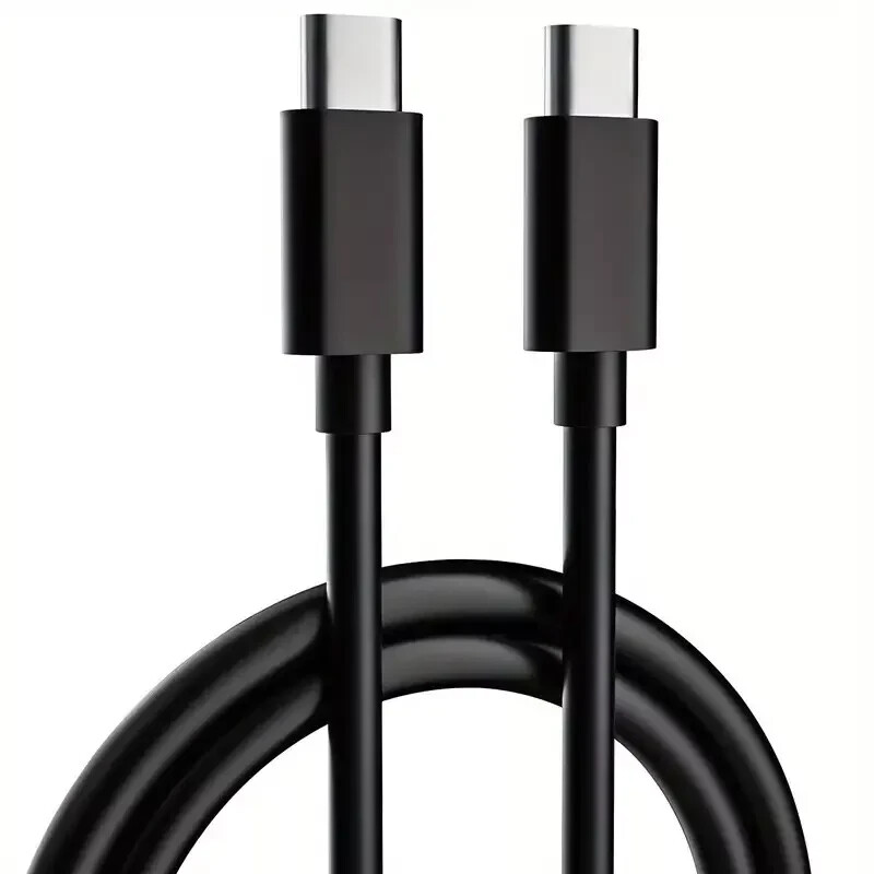 Black USB-C to USB C Type-C Fast Charging Data SYNC Charger Cable Cord 6ft