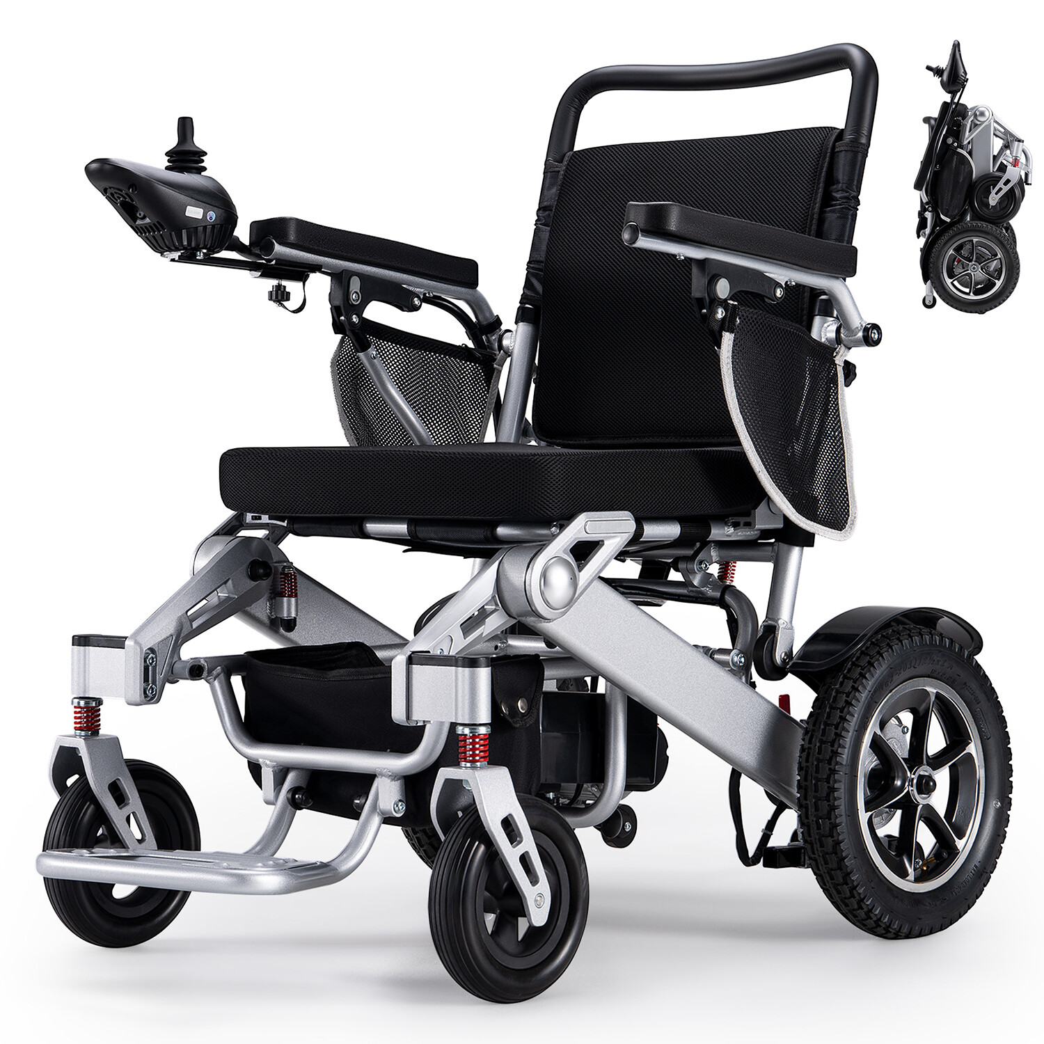 2026 Foldable Electric Wheelchair All Terrain Heavy Duty Power Mobility Scooter