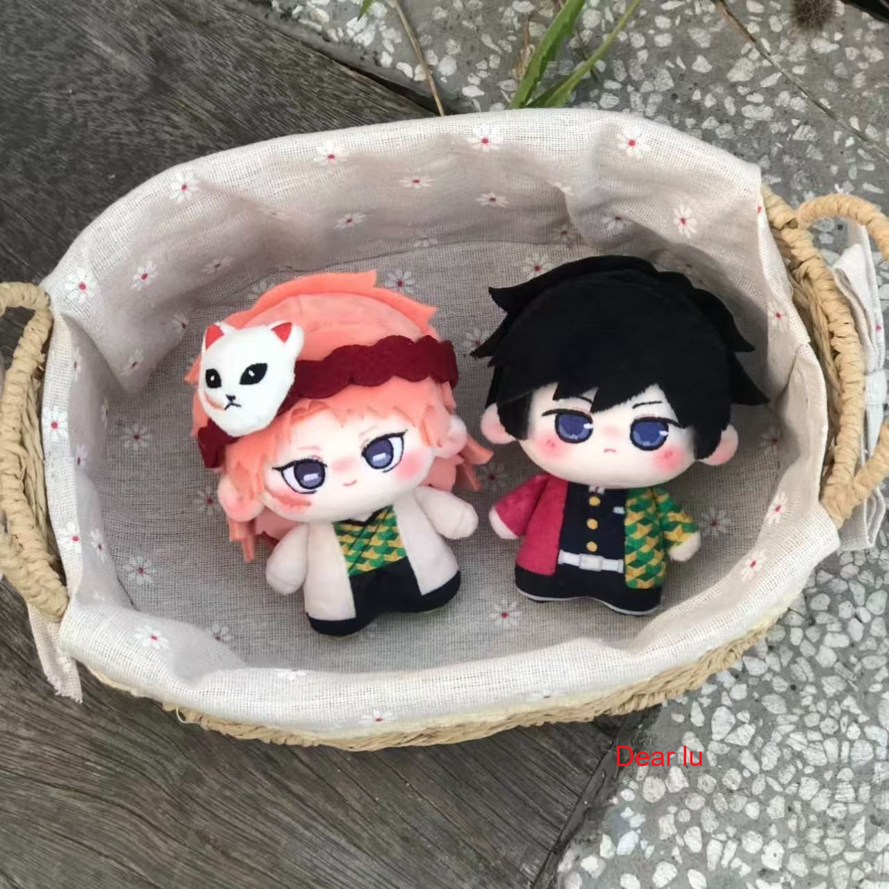 10cm Demon Slayer Sabito Plush Doll Anime Plushie Keychain Pendant Toy Gifts