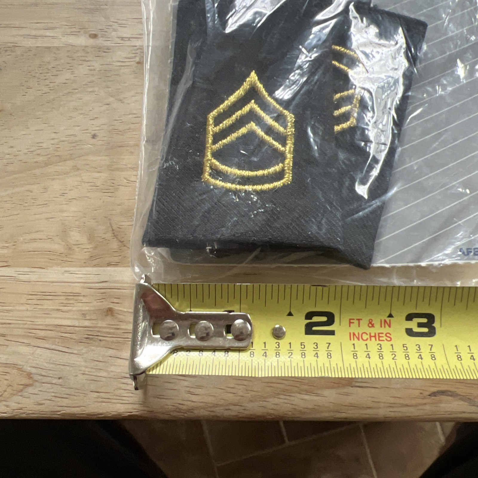 MILITARY PATCH US ARMY SHOULDER BOARDS RANK SET OF 2 SERGEANT FIRST CLASS