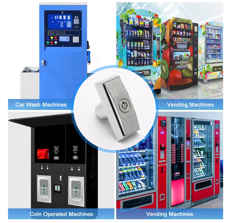 8 Keyed Different Vending Machine T Handle Lock Water Vending Snack machine