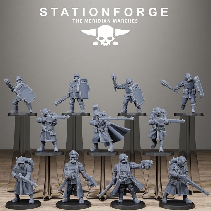 32mm Meridian Starter Pack x10 Station Forge High Quality Miniatures