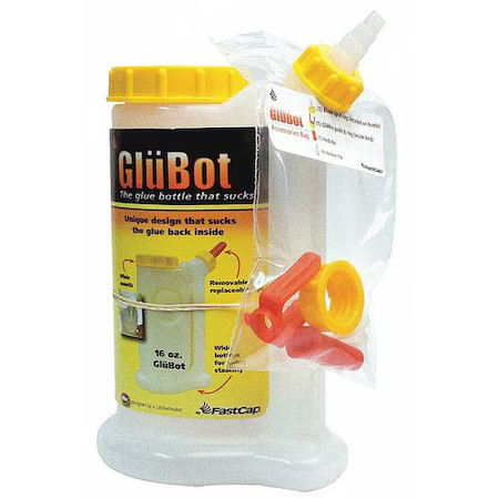 Fastcap Gb.Glubot.Yb Glue Dispenser, Yellow/White, 16 Oz, Plastic